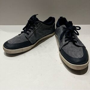 London Fog Men's LFM-Lincoln Canvas Sneakers Navy Blue Size 13M